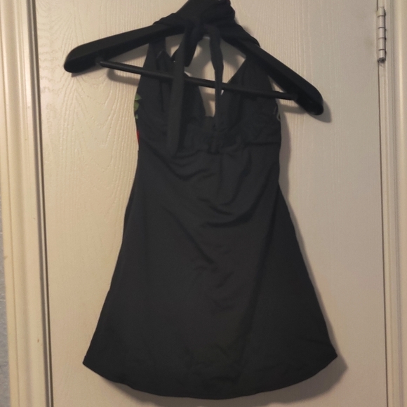 Retro Sailor Pin Up Swimsuit Skirtini Floral - Picture 3 of 5